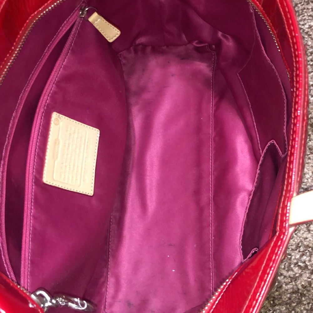 Red Coach Bag - Picture 4 of 4